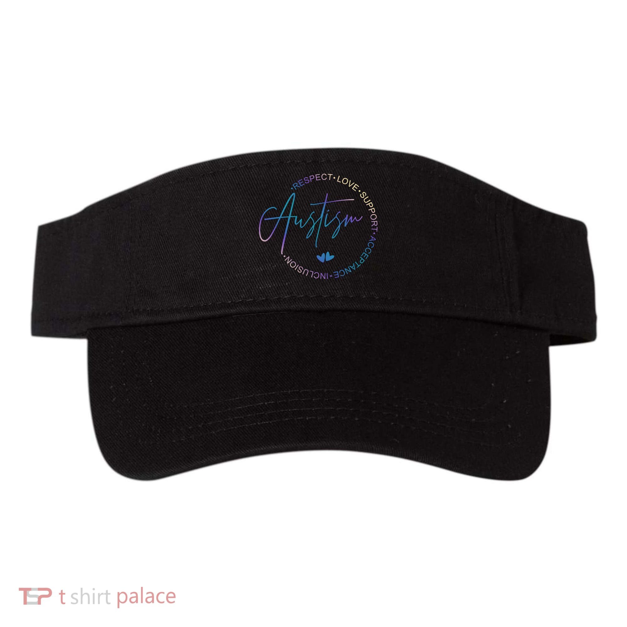 Autism Respect Love Support Acceptance Visor