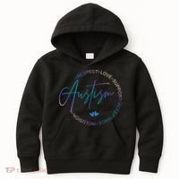 Autism Respect Love Support Acceptance Kids Hoodie thumb 0