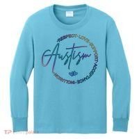 Autism Respect Love Support Acceptance Kids Long Sleeve Shirt thumb 0