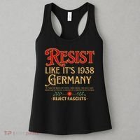 Anti-Fascism Resist Like Its 1938 Germany Reject Fascism Women's Tank Top thumb 3