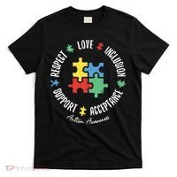 Autism Respect Love Support Autism Awareness T-Shirt thumb 0