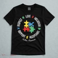 Autism Respect Love Support Autism Awareness T-Shirt thumb 5