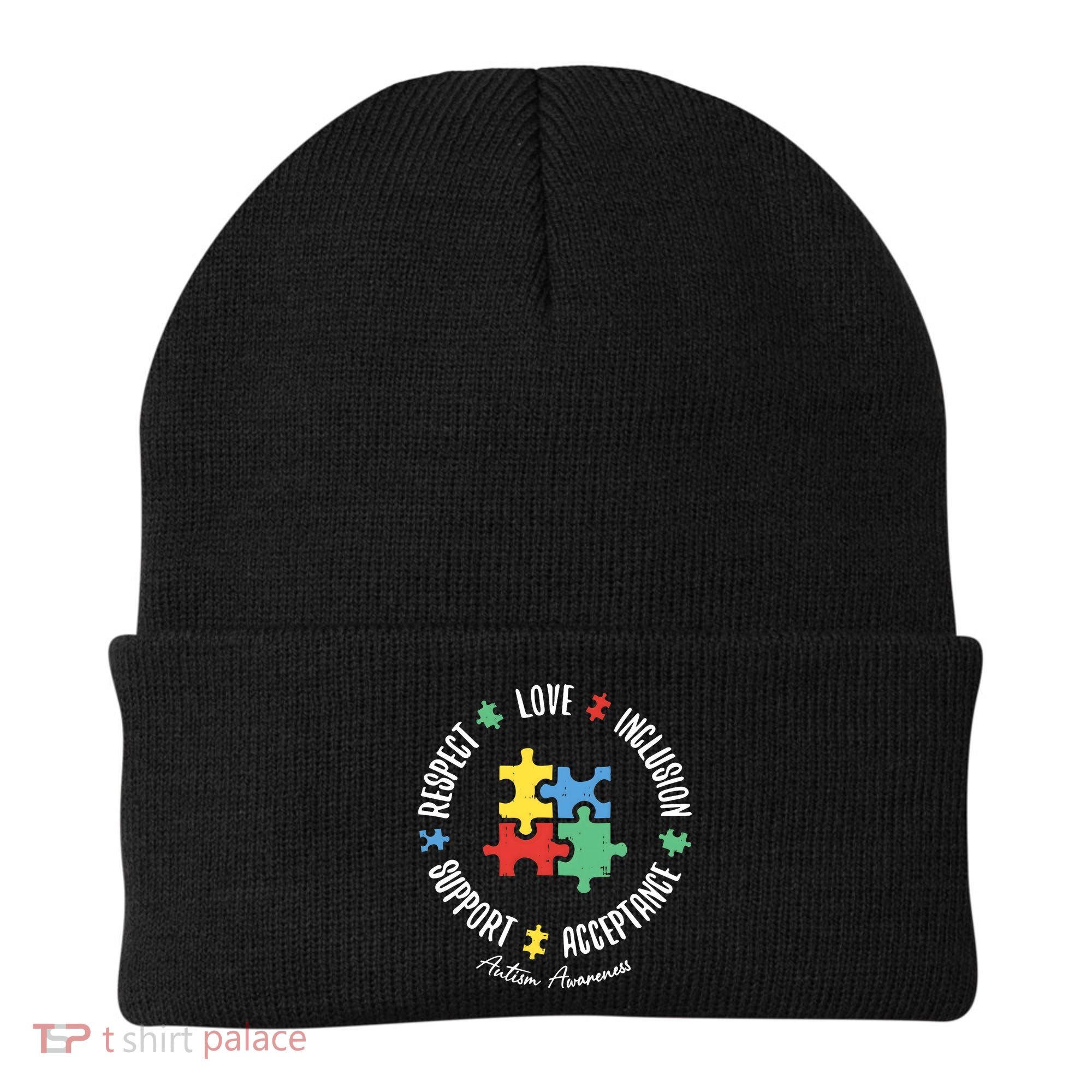 Autism Respect Love Support Autism Awareness Beanie