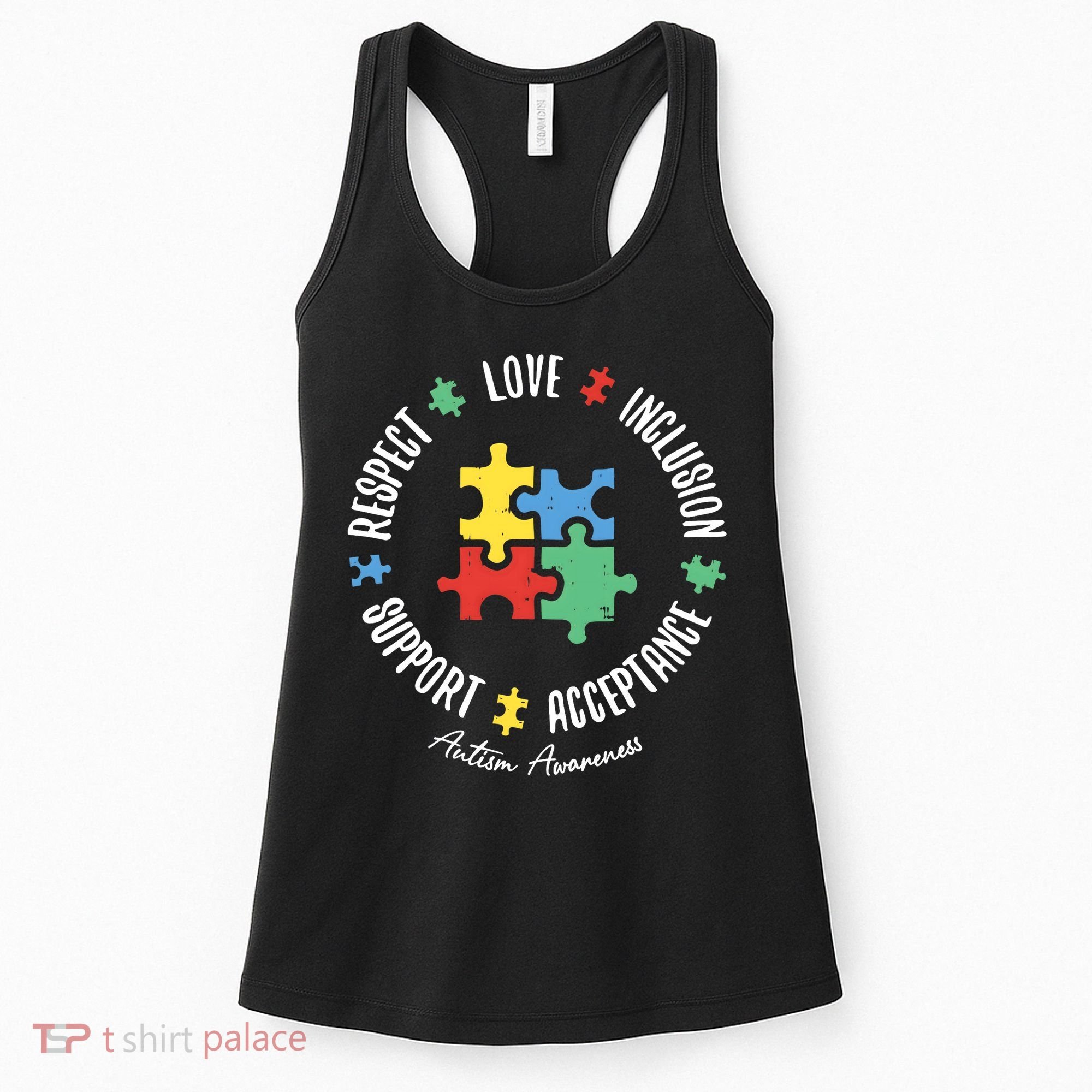 Autism Respect Love Support Autism Awareness Women's Tank Top