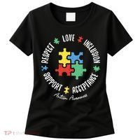 Autism Respect Love Support Autism Awareness Women's T-Shirt thumb 0
