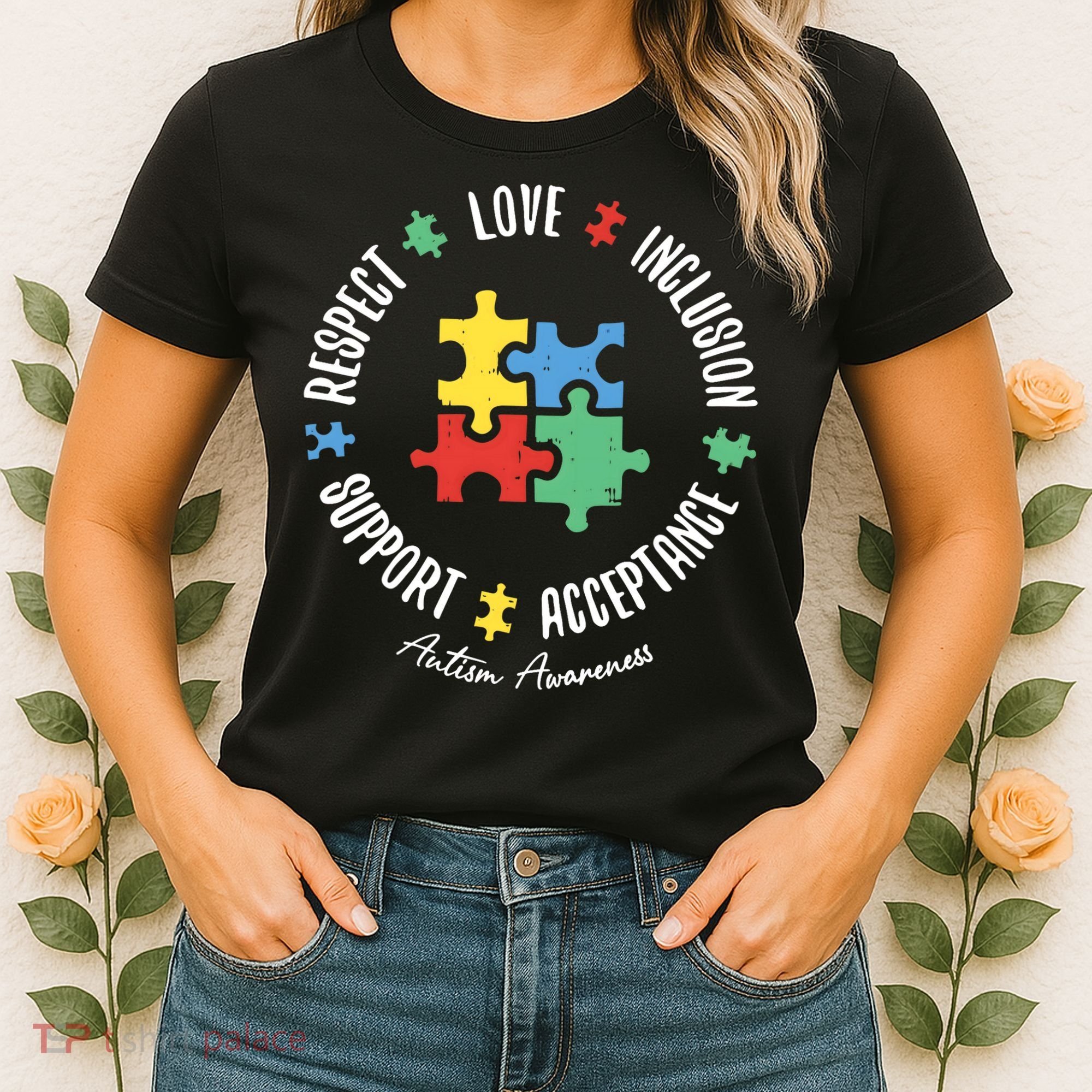 Autism Respect Love Support Autism Awareness Women's T-Shirt