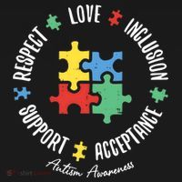Autism Respect Love Support Autism Awareness Kids T-Shirt thumb 4