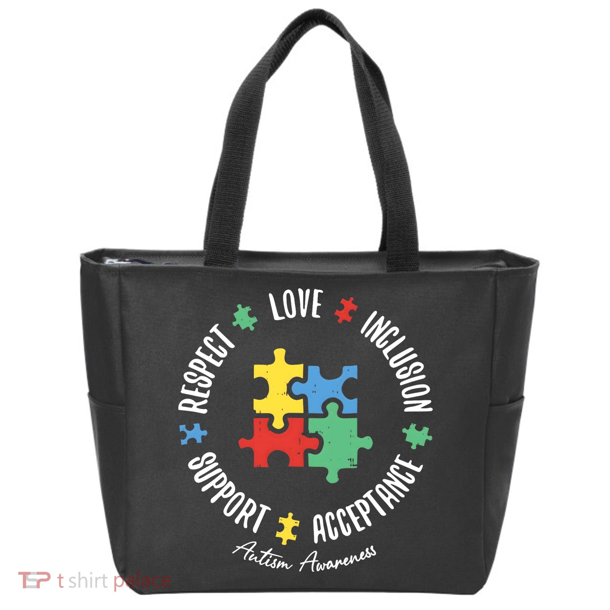 Autism Respect Love Support Autism Awareness Tote Bag