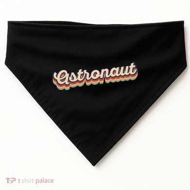 Astronaut Retro Logo USA-Made Doggie Bandana