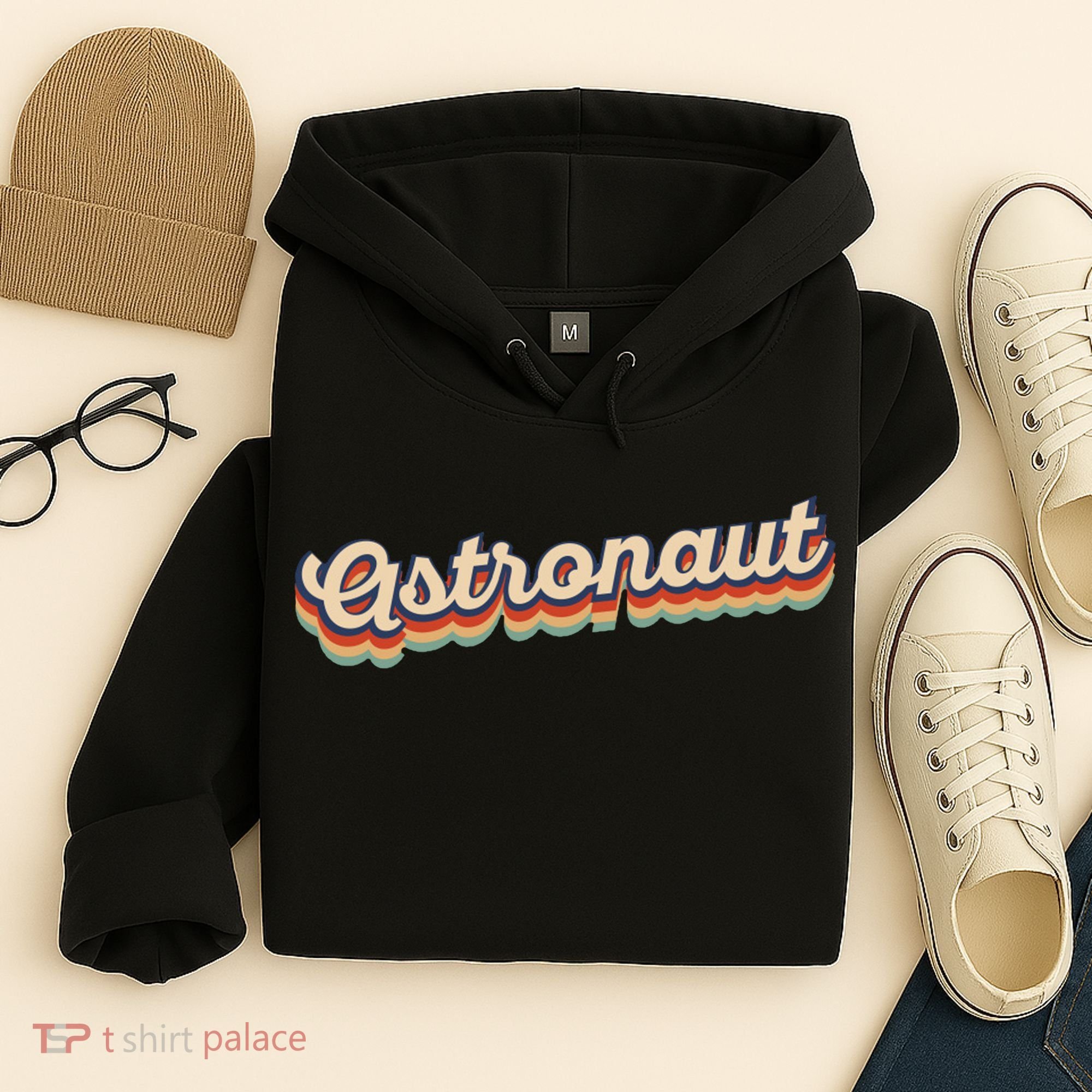 Astronaut Retro Logo Hoodie