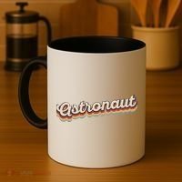 Astronaut Retro Logo Coffee Mug thumb 4