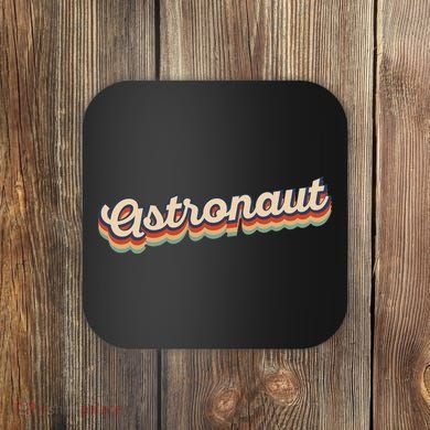 Astronaut Retro Logo Coaster