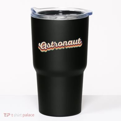 Astronaut Retro Logo Tumbler