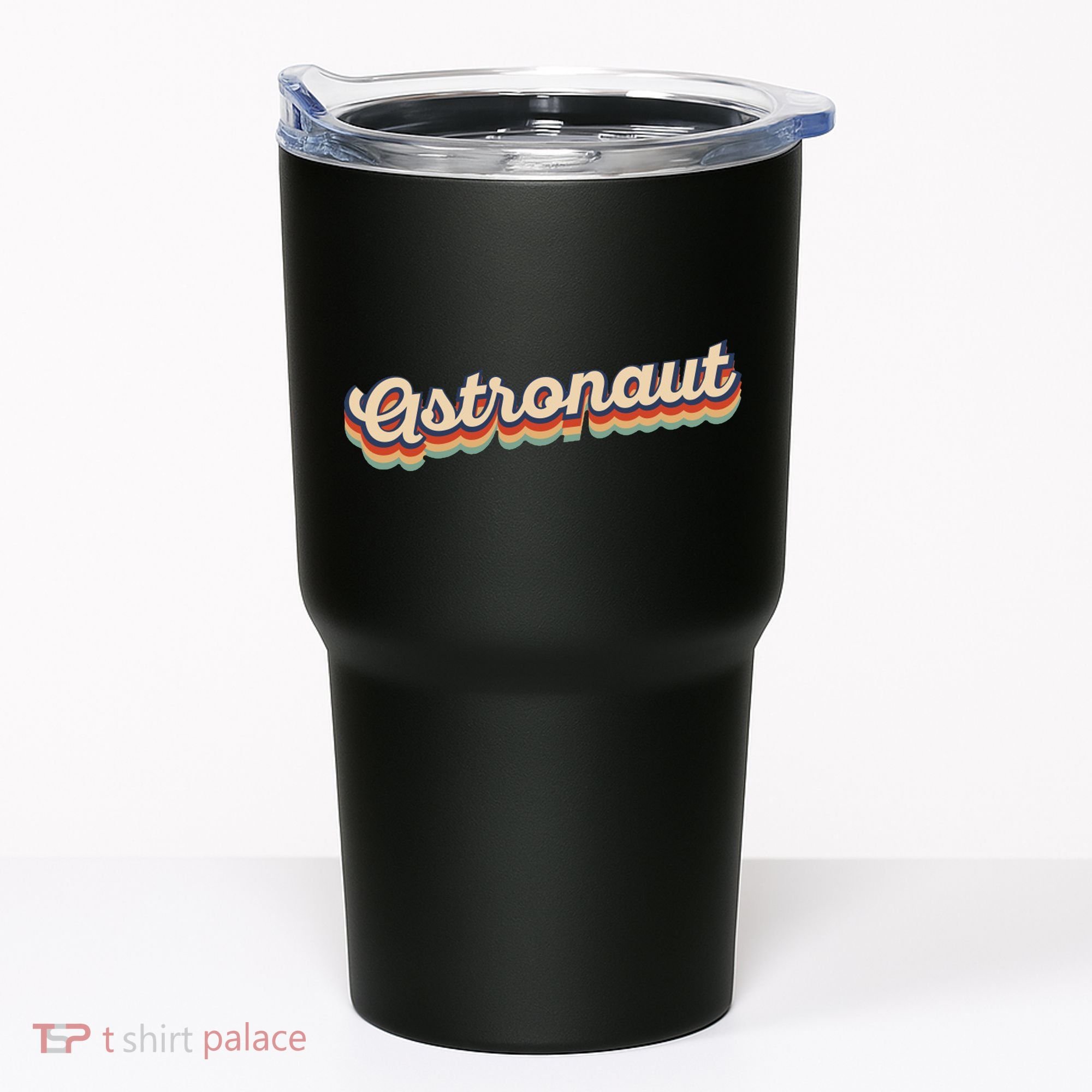Astronaut Retro Logo Tumbler