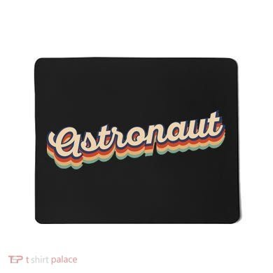 Astronaut Retro Logo Mousepad