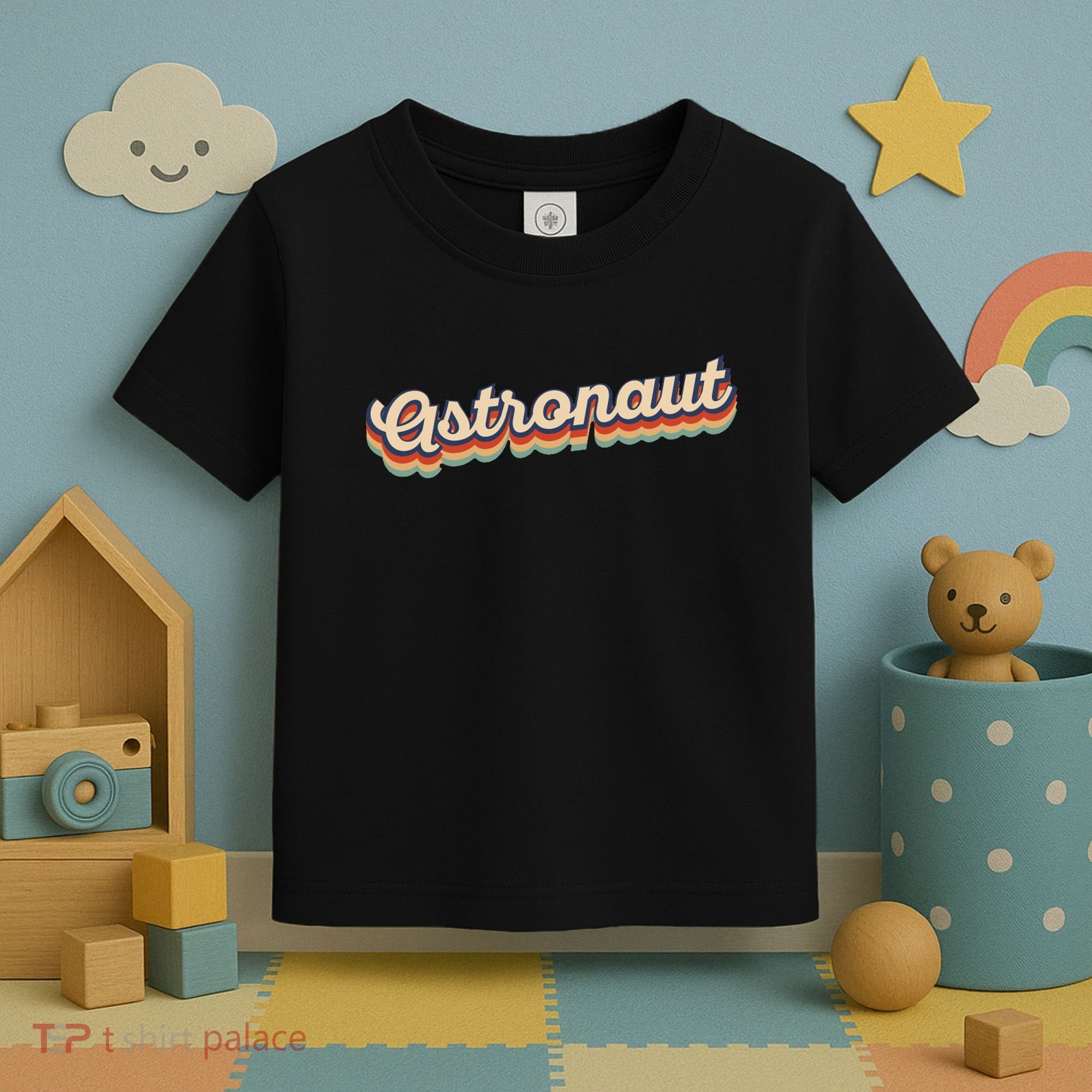 Astronaut Retro Logo Toddler T-Shirt