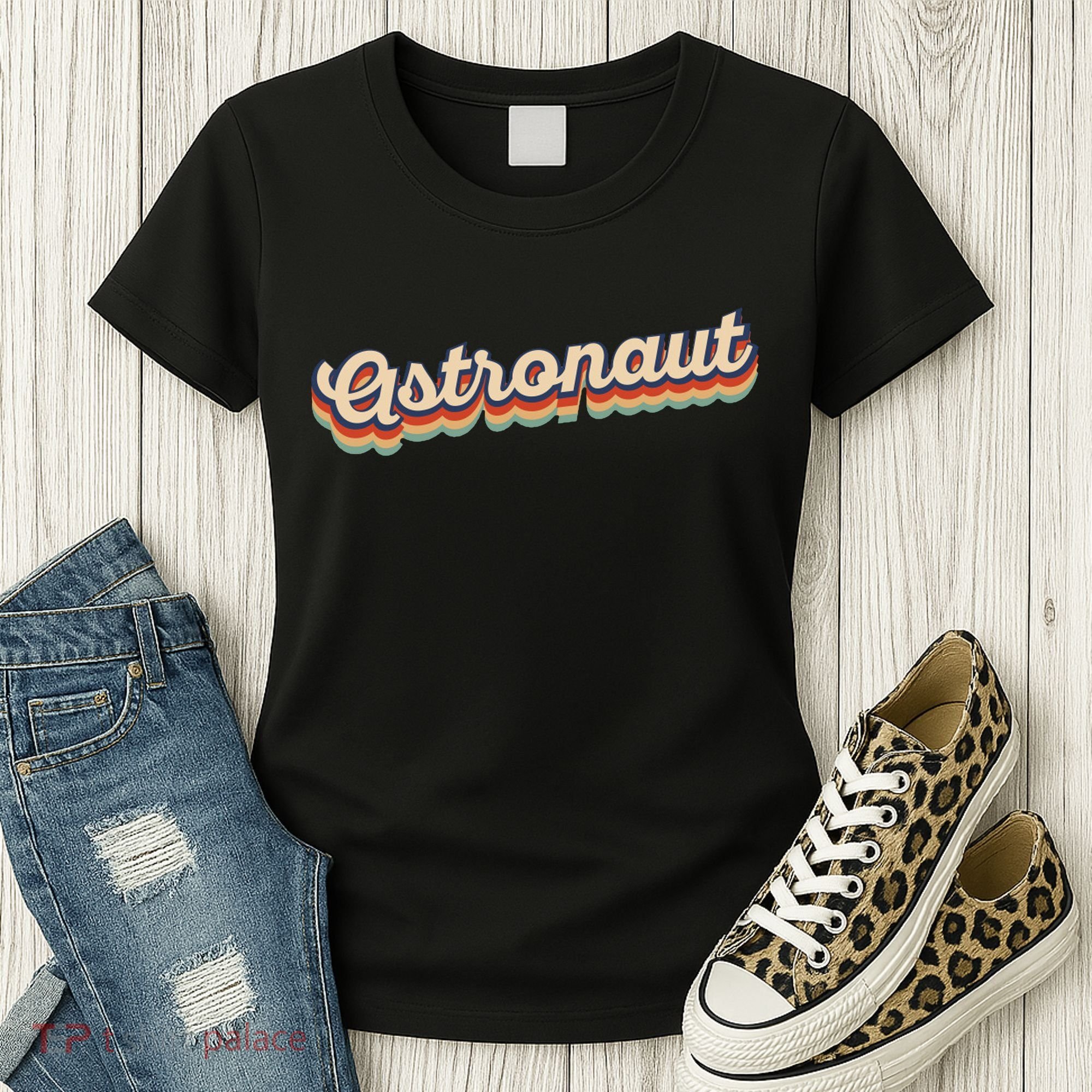 Astronaut Retro Logo Women's T-Shirt