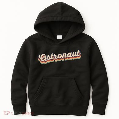Astronaut Retro Logo Kids Hoodie