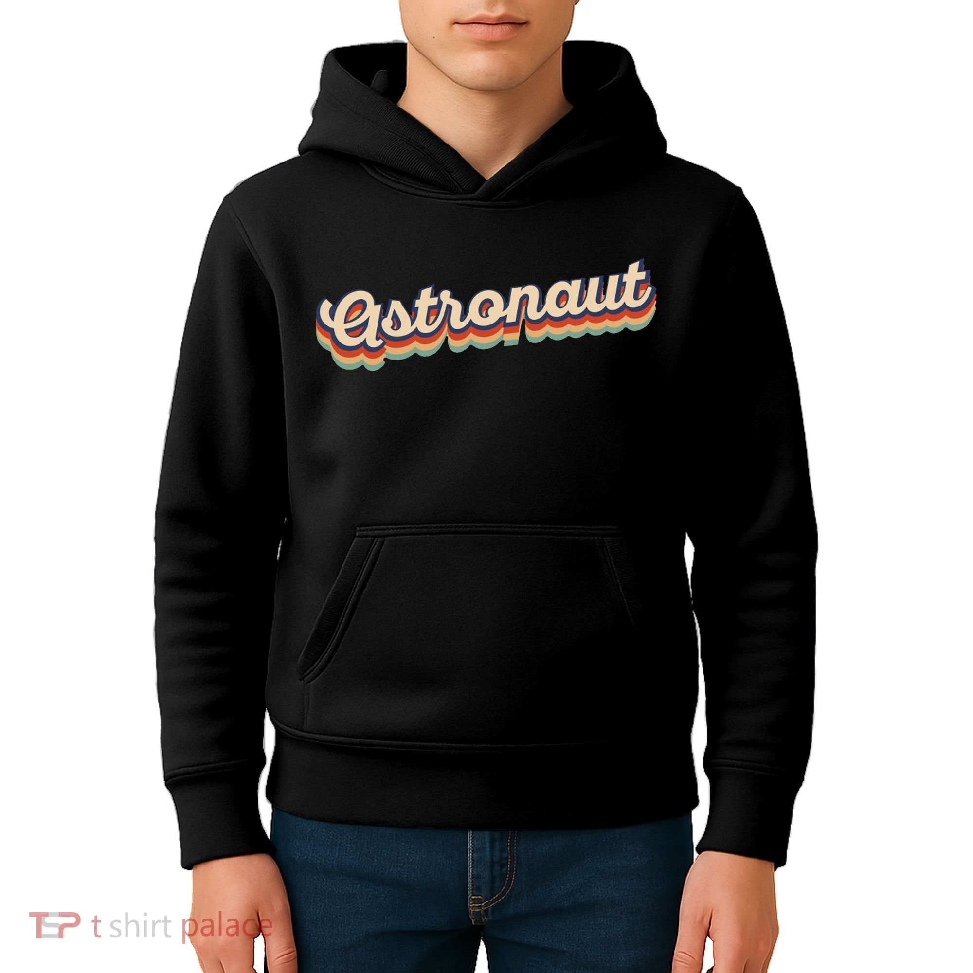 Astronaut Retro Logo Kids Hoodie