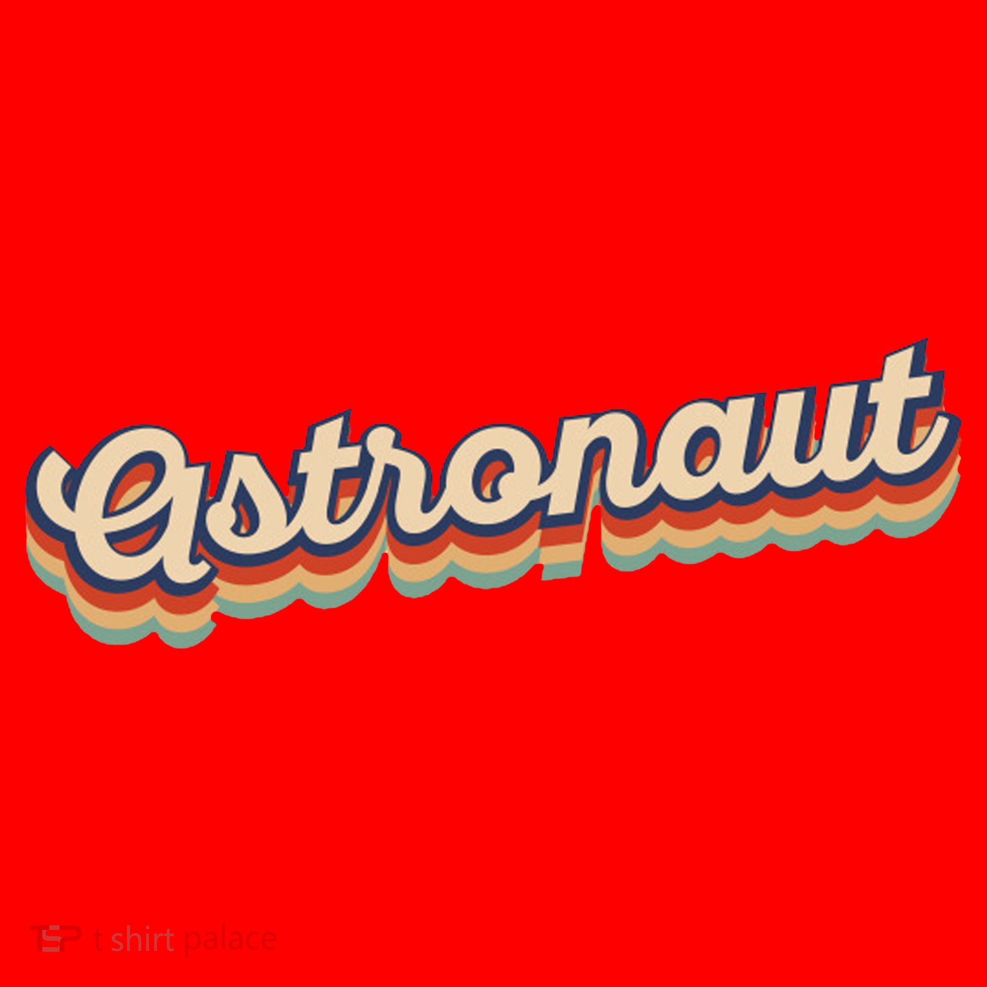 Astronaut Retro Logo Santa Hat