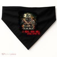 A Real Man Will Chase After You Horror Movie USA-Made Doggie Bandana thumb 0