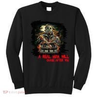 A Real Man Will Chase After You Horror Movie Sweatshirt thumb 0