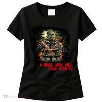 A Real Man Will Chase After You Horror Movie Women's T-Shirt thumb 0