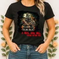 A Real Man Will Chase After You Horror Movie Women's T-Shirt thumb 2