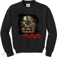 A Real Man Will Chase After You Horror Movie Kids Sweatshirt thumb 0