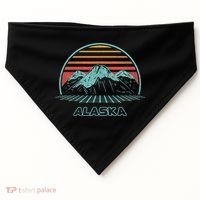 Alaska Retro Mountain Hiking 80s Style USA-Made Doggie Bandana thumb 0