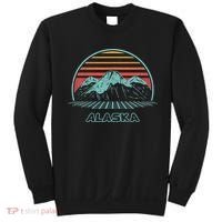 Alaska Retro Mountain Hiking 80s Style Sweatshirt thumb 0