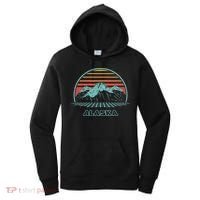 Alaska Retro Mountain Hiking 80s Style Women's Hoodie thumb 0