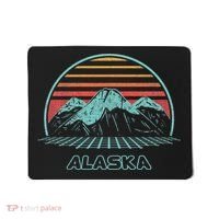 Alaska Retro Mountain Hiking 80s Style Mousepad thumb 0