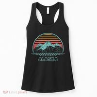Alaska Retro Mountain Hiking 80s Style Women's Tank Top thumb 0
