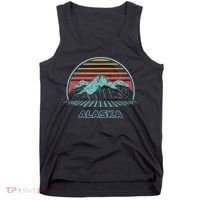 Alaska Retro Mountain Hiking 80s Style Tank Top thumb 0