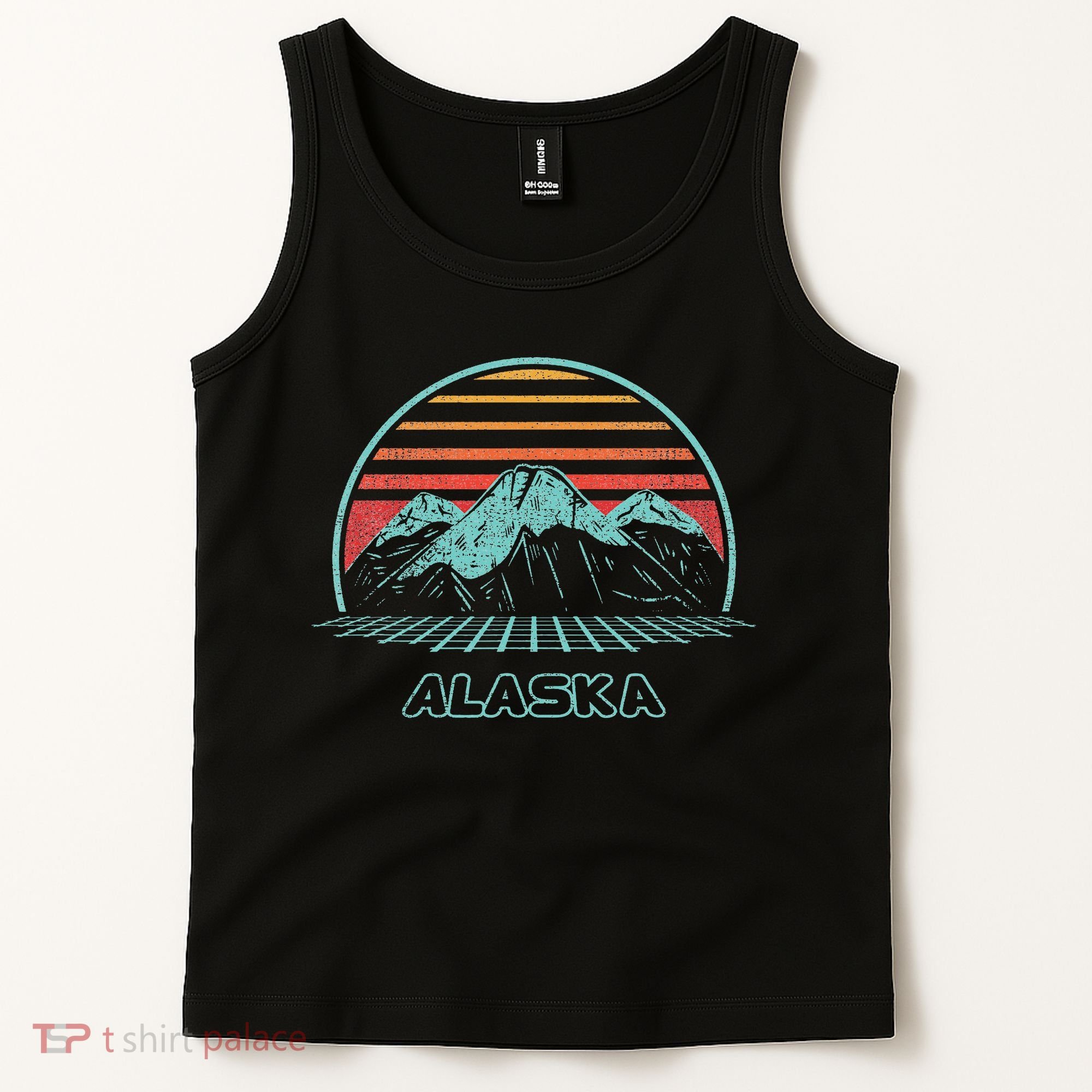Alaska Retro Mountain Hiking 80s Style Tank Top