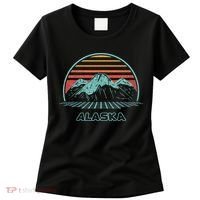 Alaska Retro Mountain Hiking 80s Style Women's T-Shirt thumb 0