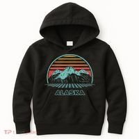Alaska Retro Mountain Hiking 80s Style Kids Hoodie thumb 0