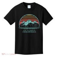 Alaska Retro Mountain Hiking 80s Style Kids T-Shirt thumb 0
