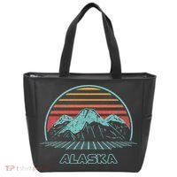 Alaska Retro Mountain Hiking 80s Style Tote Bag thumb 0