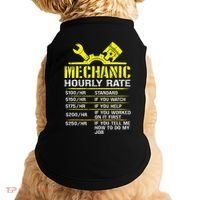 Auto Repair Mechanic Labor Rates Funny Mechanic Hourly Rate Doggie Tank thumb 0