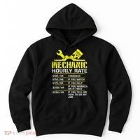 Auto Repair Mechanic Labor Rates Funny Mechanic Hourly Rate Hoodie thumb 0