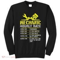 Auto Repair Mechanic Labor Rates Funny Mechanic Hourly Rate Sweatshirt thumb 0