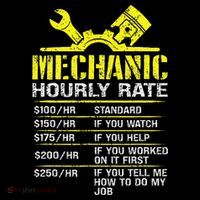 Auto Repair Mechanic Labor Rates Funny Mechanic Hourly Rate Coffee Mug thumb 5