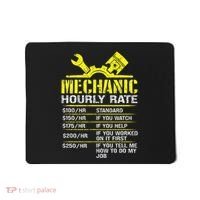 Auto Repair Mechanic Labor Rates Funny Mechanic Hourly Rate Mousepad thumb 0