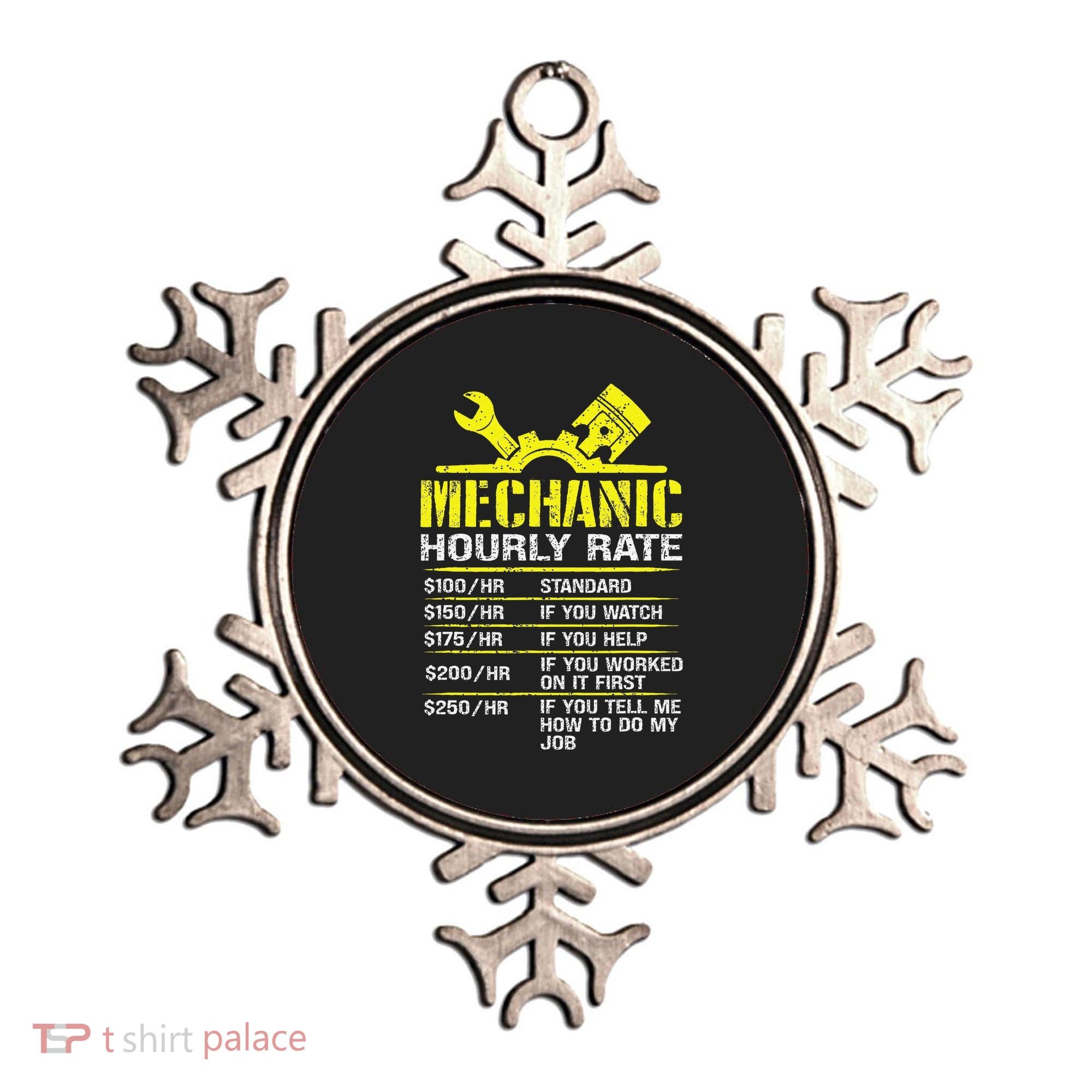 Auto Repair Mechanic Labor Rates Funny Mechanic Hourly Rate Ornament
