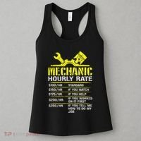 Auto Repair Mechanic Labor Rates Funny Mechanic Hourly Rate Women's Tank Top thumb 3