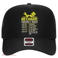 Auto Repair Mechanic Labor Rates Funny Mechanic Hourly Rate Hat thumb 0