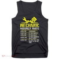Auto Repair Mechanic Labor Rates Funny Mechanic Hourly Rate Tank Top thumb 0