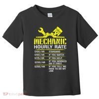 Auto Repair Mechanic Labor Rates Funny Mechanic Hourly Rate Toddler T-Shirt thumb 0